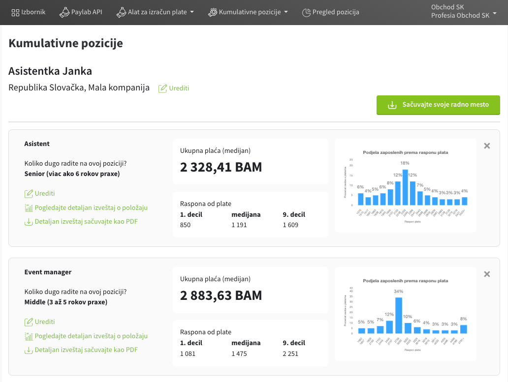 Cumulative position screenshot